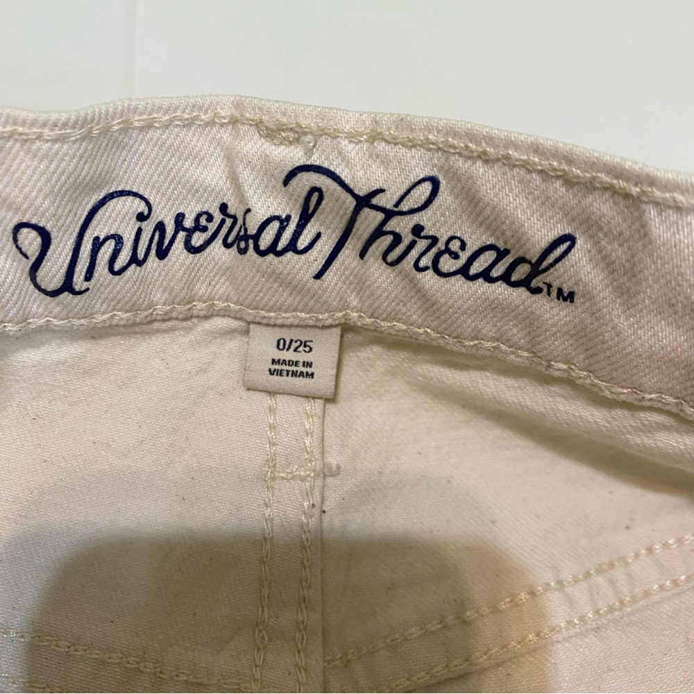 Universal Thread Off-White Distressed Highest Ris… - image 5